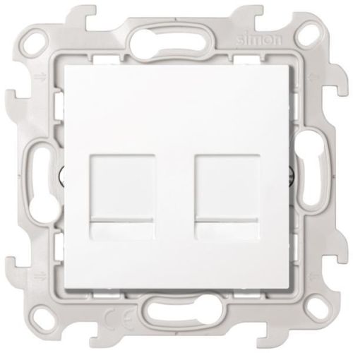 24 Harmonie Розетка для передачи данных 2xRJ45 Cat.6 UTP белого цвета