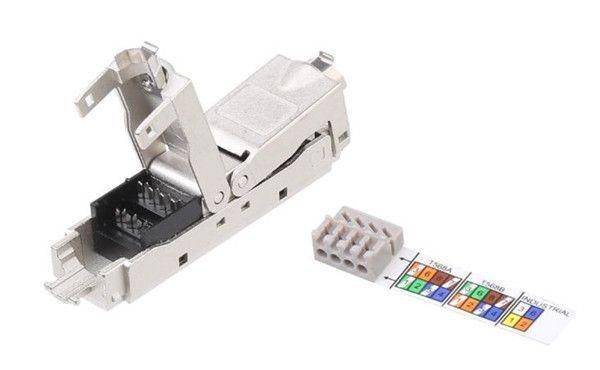 Адаптер проходной (coupler) кат. 6 полный экран IDC CA3-IDC-C6-SH-F-SL Hyperline 4313