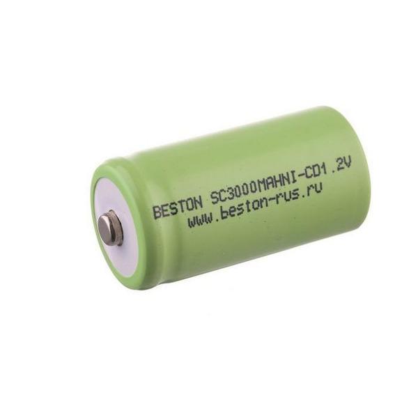 Аккумулятор BESTON SC3000MAH/ 1.2 В (1,2V) / 3000 мАч (3000 mAh)/ NiCd