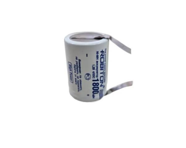 Аккумулятор ROBITON 1800NCSC High Power, NiCd, 1.2 В, 1800 мАч с лепестковыми выводами