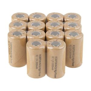 Аккумулятор ROBITON 2000NCSC High Power, NiCd, 1.2 В, 2000 мАч (комплект из 14 штук