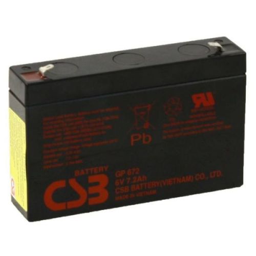 Аккумуляторная батарея CSB 7.2 Ач 6 Вольт GP 672 (2 шт