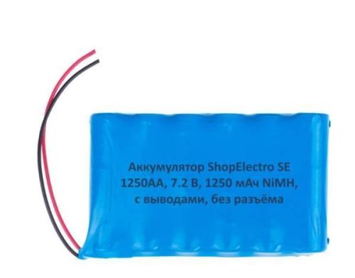Аккумуляторная батарея SE1250 АА 7.2 В 1250 мАч NiMH с выводами, без разъёма 12452