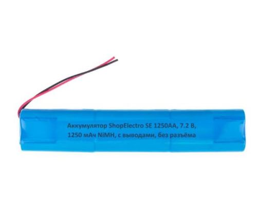 Аккумуляторная батарея SE1250 АА 7.2 В 1250 мАч NiMH с выводами, без разъёма 12453
