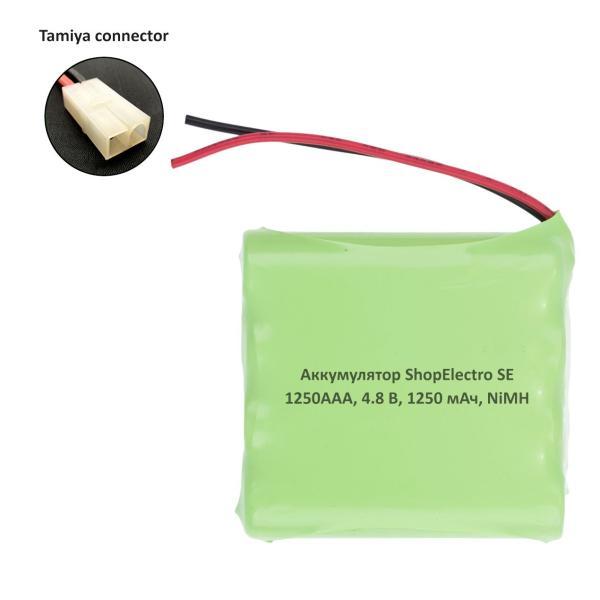 Аккумуляторная батарея SE1250 ААА 4.8 В 1250 мАч NiMH для игрушки, разъём Tamiya 12195