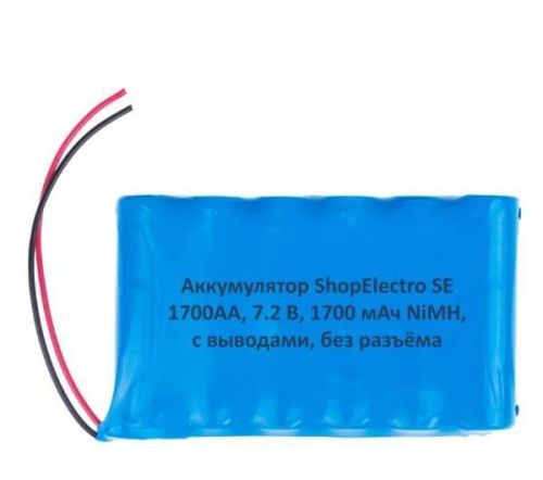 Аккумуляторная батарея SE1700 АА 7.2 В 1700 мАч NiMH с выводами, без разъёма 12476