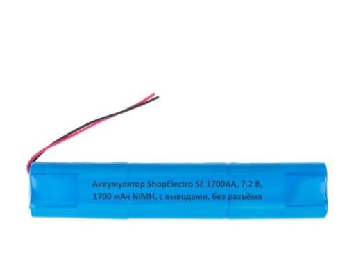Аккумуляторная батарея SE1700 АА 7.2 В 1700 мАч NiMH с выводами, без разъёма 12477