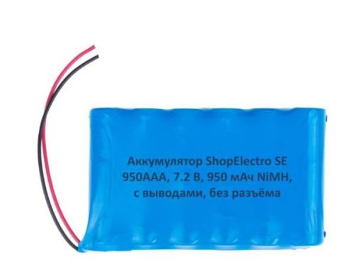 Аккумуляторная батарея SE950 ААА 7.2 В 950 мАч NiMH с выводами, без разъёма 12416