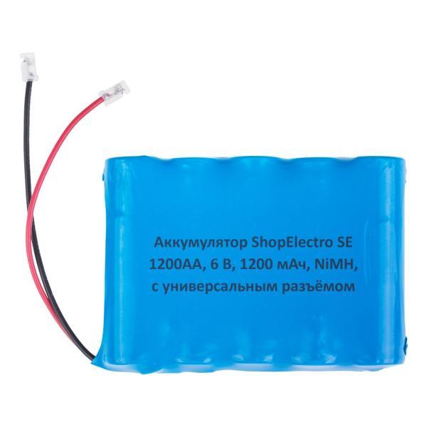 Аккумуляторная сборка SE 1200АА, 6.0 V, 1200 mAh, NiMH, с универсальным разъёмом 11139