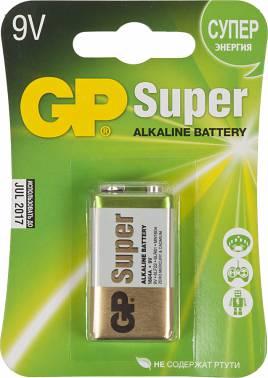 Батарея GP Super Alkaline 1604A 6LR61 9V (1шт