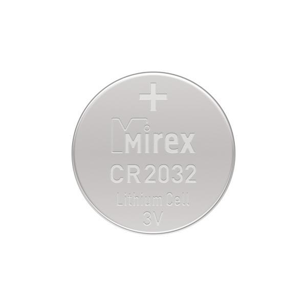 Батарея Mirex, литиевая CR2032 3V 4 шт ecopack 23702-CR2032-E4