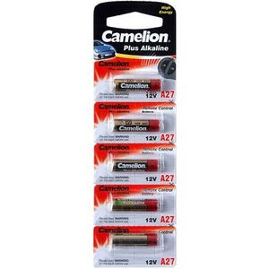 Батарейка A27 12В щелочная Camelion A27-BP5 Premium Alkaline в блистере 5шт.