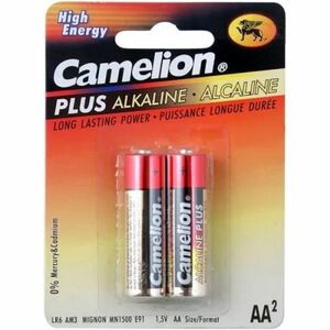 Батарейка AA LR6 1.5V блистер 2шт. (цена за 1шт.) Alkaline Plus CAMELION 1шт