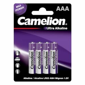 Батарейка Camelion LR03-BP4UT AAA, 1,5V, 4 шт.