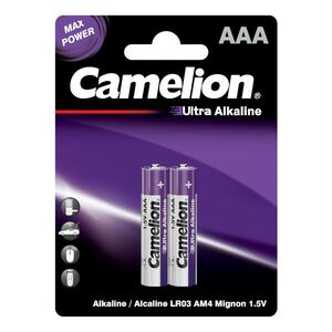 Батарейка Camelion Ultra BL-2 LR03 (LR03-BP2UT, 1,5В) 14983