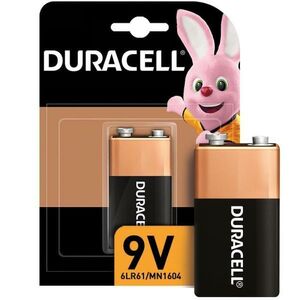 Батарейка Duracell Basic Крона 9V/6LR061 (9 В) алкалиновая (блистер, 10шт.) (81545441