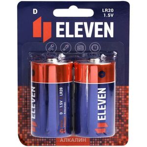 Батарейка Eleven D/LR20 (1.5 В) алкалиновая (блистер, 2шт.) (301751