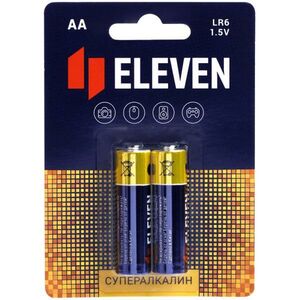 Батарейка Eleven Super AA/LR06 (1.5 В) алкалиновая (блистер, 2шт.) (301755