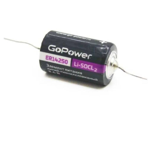Батарейка GoPower 14250 1/2AA PC1 Li-SOCl2 3.6V (1/10/500