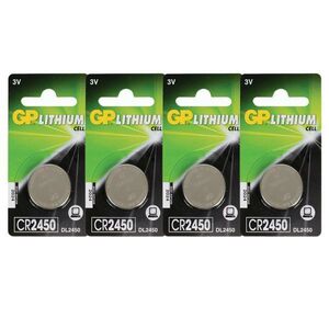 Батарейка GP Lithium CR2450 - 4 шт.