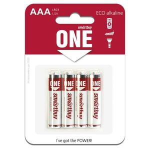 Батарейка LR03 (ААА) Smartbuy ONE 4 шт