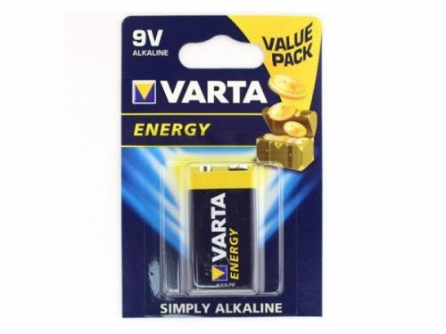 Батарейка щелочная VARTA 6LF22 (6LR61) Energy 9V (Крона