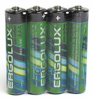 Батарейка Солевая Ergolux R03sr4 Aa 1,5v Упаковка 4 Шт. R03sr4 ERGOLUX арт. R03SR4