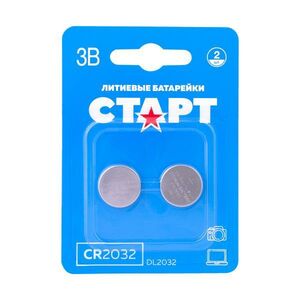 Батарейка Старт CR2032-BL2, типоразмер CR2032, 2 шт