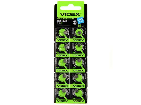 Батарейка Videx LR521 - AG0 10BL (10 штук