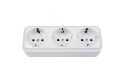 Bylectrica Роз. 3-местн. ОУ с заз.конт., серия ВАРИАНТ, белый, РА16-0162