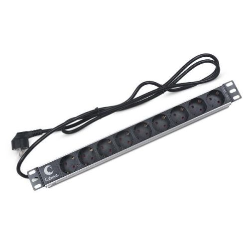 Cabeus Cabeus PDU-9P-2EU Блок евророзеток для 19 шкафов, 9 розеток, 16 A, шнур 2м