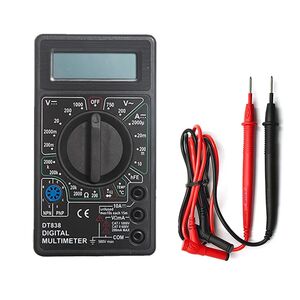 Цифровой мультиметр портативный DT-838 / тестер для измерения напряжения, силы тока