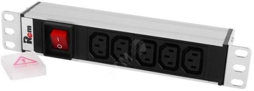 ЦМО ЦМО Блок розеток Rem-10 без шнура с выкл., 5 IEC 60320 C13, вход IEC 60320 C14, 10A, а
