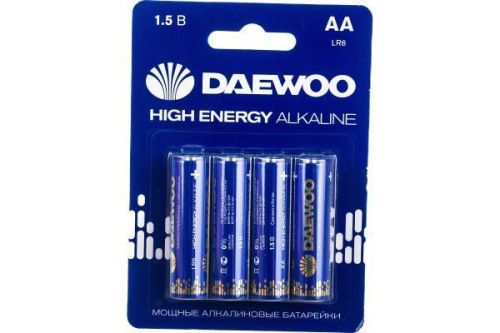 Daewoo Алкалиновая батарейка LR 6 HIGH ENERGY Alkaline BL-4 5030329