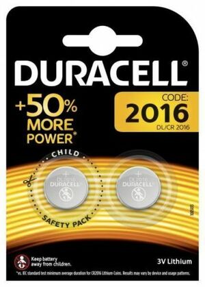 Duracell CR2016-2BL (20/200/29400