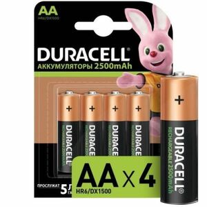 Duracell HR6-4BL 2400mAh/2500mAh предзаряженные (4/40/15000) Duracell Б0014863