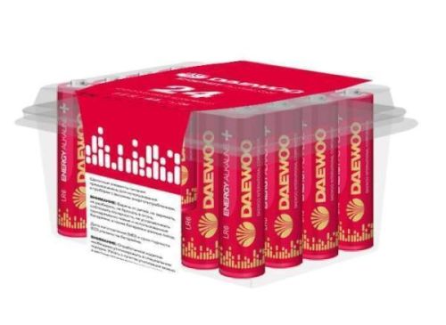 Элемент питания Daewoo Energy Alkaline LR6/316 pack-24 (арт. 763085
