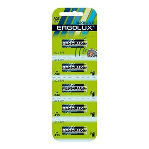 Элемент питания Ergolux LR23A 12V BL5, комплект 15 батареек (3 упак. х 5шт.