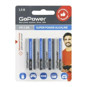Элемент питания GoPower LR6/316 BL4, комплект 24 батарейки (6 упак. х 4шт.