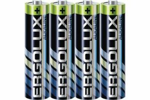 Ergolux LR03 Alkaline SR4 LR03 SR4, батарейка,1.5В 14281