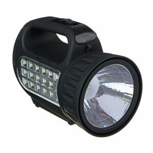 Фонарь прожектор ЧИНГИСХАН аккумуляторный 18 SMD + 1 Вт LED, шнур 220В, 18x11 см