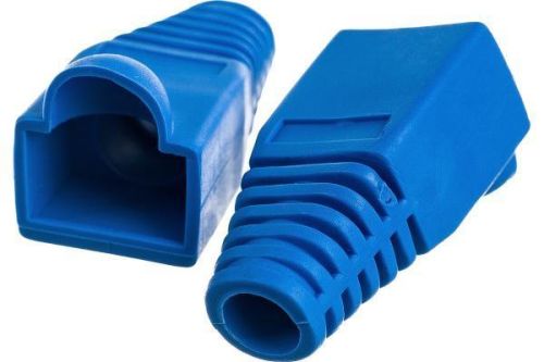 Hyperline BOOT-BL-10 Изолирующий колпачок для разъемов RJ-45, синий 10 шт. 251953 251953