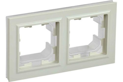 IEK BRITE Рамка 2-мест. IP44 РУ-2-БрКр-44 беж.