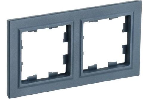 IEK BRITE Рамка 2-мест. РУ-2-БрМ мар.