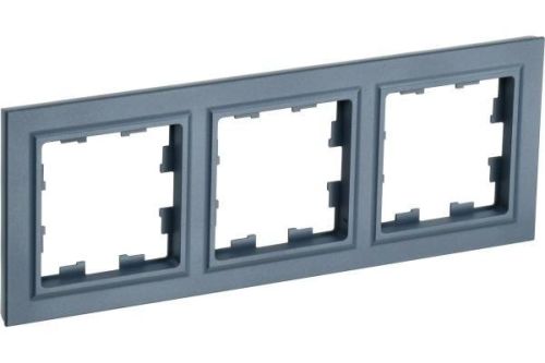 IEK BRITE Рамка 3-мест. РУ-3-БрМ мар.