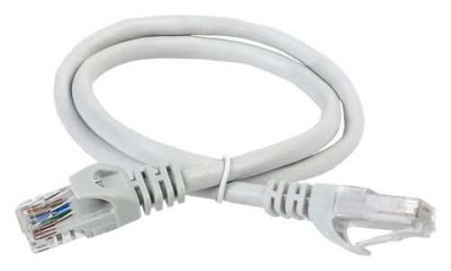 ITK Коммутационный шнур ITK (патч-корд), кат.5Е UTP, 1м, серый (PC01-C5EU-1M