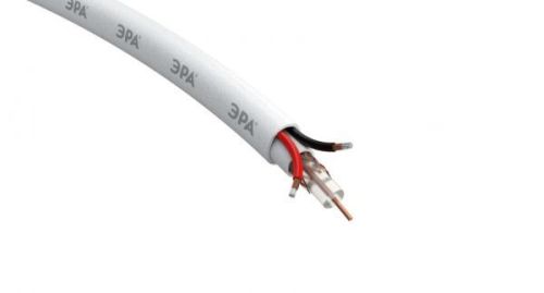 Кабель для аналог. видеонаб. ЭРА Simple KL-0.75-PVC КВК-В-2 +2x0,75 мм, 200 м бел