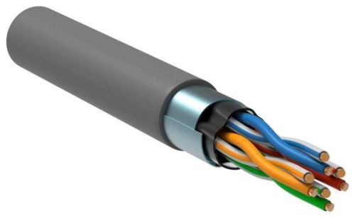 Кабель информационный ITK кат.5E, 305м, серый lc1-c5e04-321