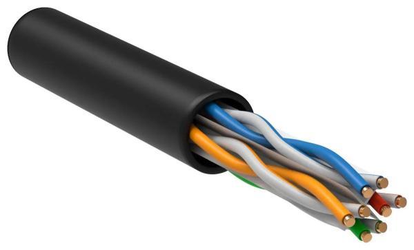Кабель информационный ITK кат.6, 305м, черный lc3-c604-139