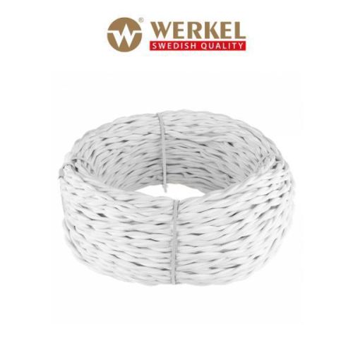 Кабель ретро силовой 3х2,5м Werkel витой W6452601, белый